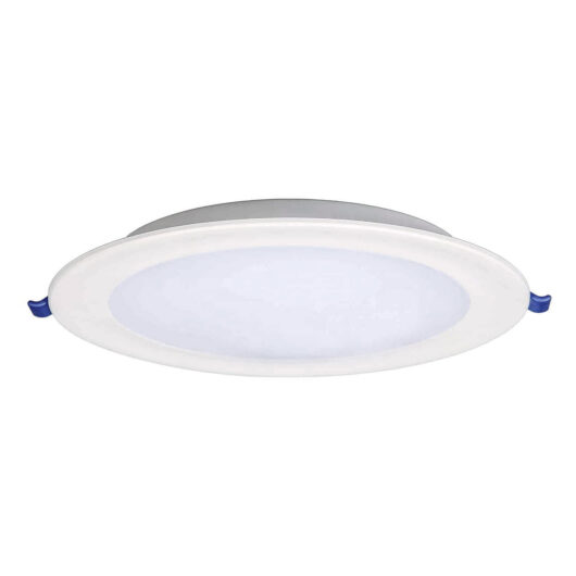 Opus LED Slimline Downlight 9W Modern Warm White Opal in Round Panel Recessed Ceiling Lights
