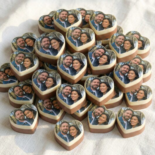 Personalised solid chocolates